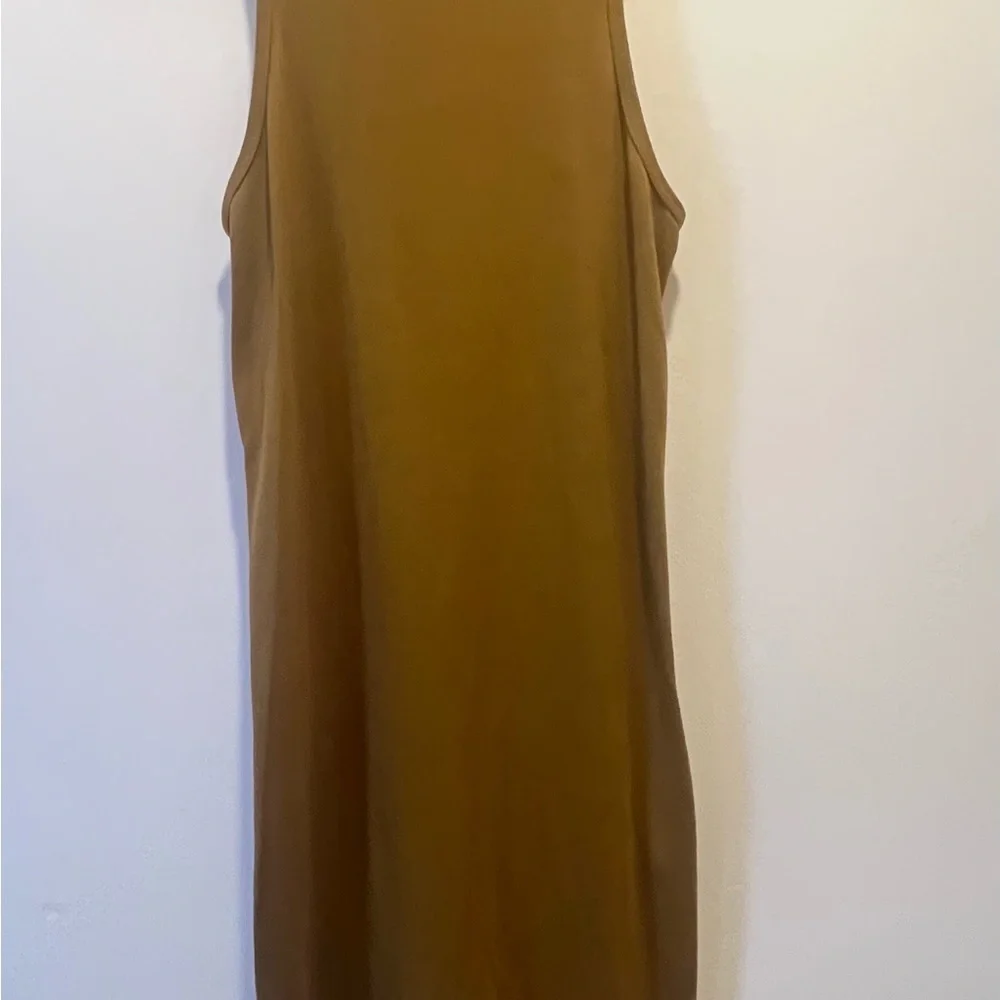 FOREVER 21 Women Mustard Brown Solid Bodycon Dress Size Large - Picture 6 of 10